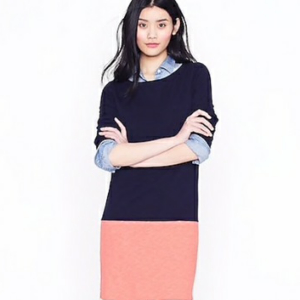 J. Crew Maritime Colorblock Shift Dress